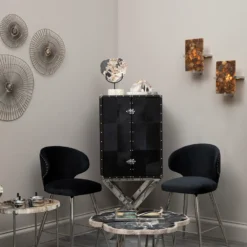 Mirano Small Abstract Wall Art - Gold - 29x31cm -Home Style Sales 14820994 1605057938706907