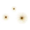Mirano Set Of 3 Gold Starburst Wall Art -Home Style Sales 14820996 1345057939765172