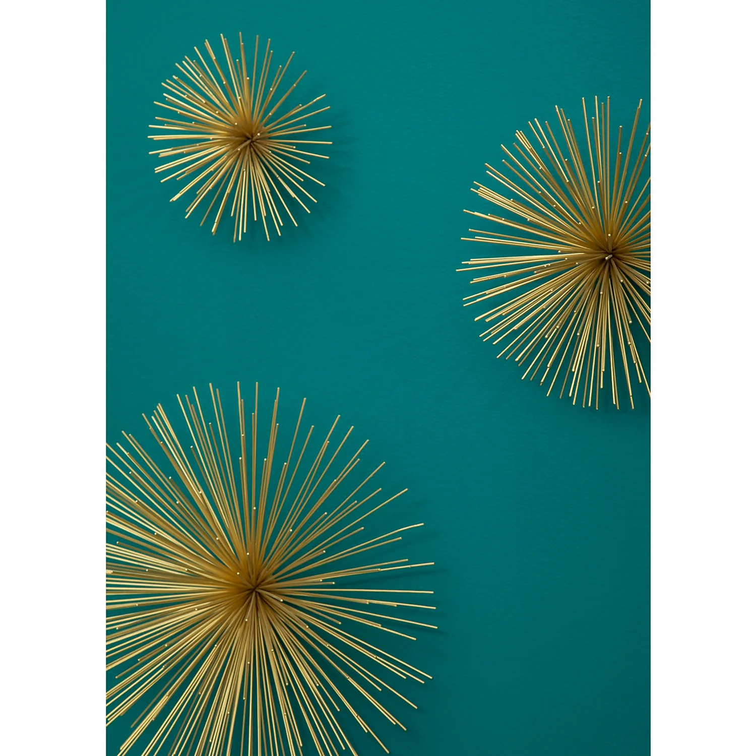 Mirano Set Of 3 Gold Starburst Wall Art 6 Mirano Set Of 3 Gold Starburst Wall Art - Image 4