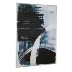 Astratto Wall Art Oil Painting - Blue & Black - 103x143cm 10 Astratto Wall Art Oil Painting - Blue & Black - 103x143cm -Home Style Sales 14821009 1295058683370732