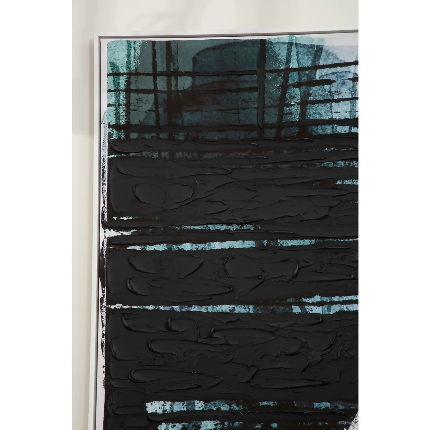 Astratto Wall Art Oil Painting - Blue & Black - 103x143cm 7 Astratto Wall Art Oil Painting - Blue & Black - 103x143cm - Image 5
